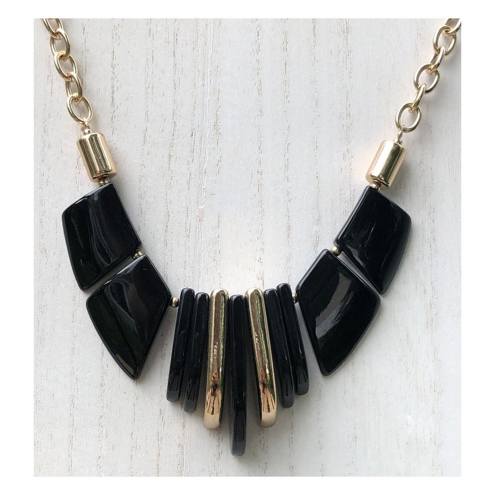 Black & Gold Statement Necklace